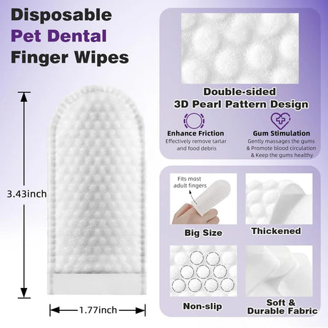 BOLYCEN - Bolycen Pet Dental Finger Wipes for Dogs & Cats Coconut 60 Toallitas - The Red Vitamin MX - Cuidado Dental Para Perros - {{ shop.shopifyCountryName }}