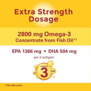 NATURE MADE - Nature Made Extra Strength Omega 3 Fish Oil 2800Mg. 60 Capsulas Blandas - The Red Vitamin MX - Suplementos Alimenticios - {{ shop.shopifyCountryName }}
