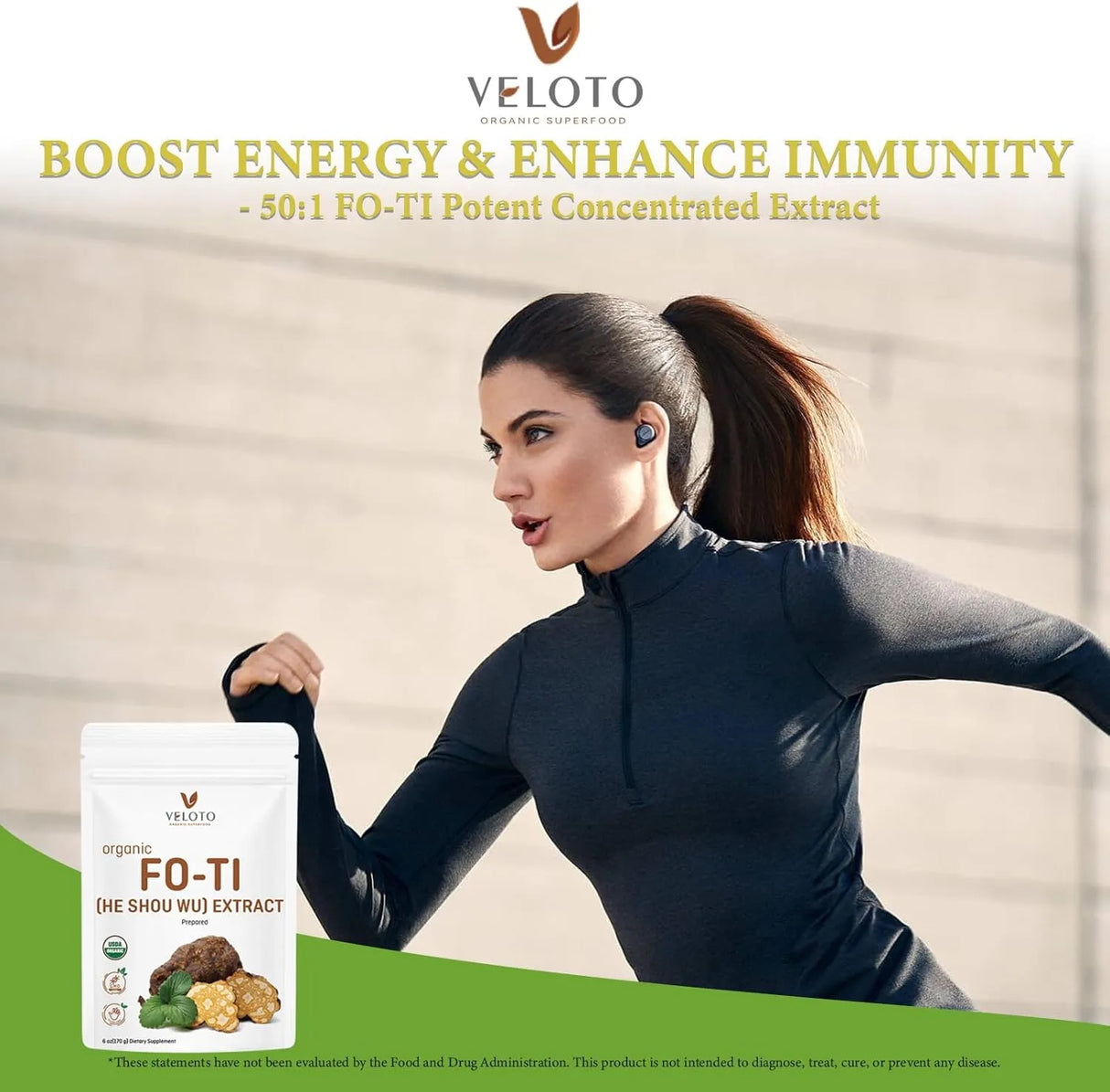 VELOTO - VELOTO Organic He Shou Wu Pure Fo Ti Extract Powder 170Gr. - The Red Vitamin MX - Suplementos Alimenticios - {{ shop.shopifyCountryName }}