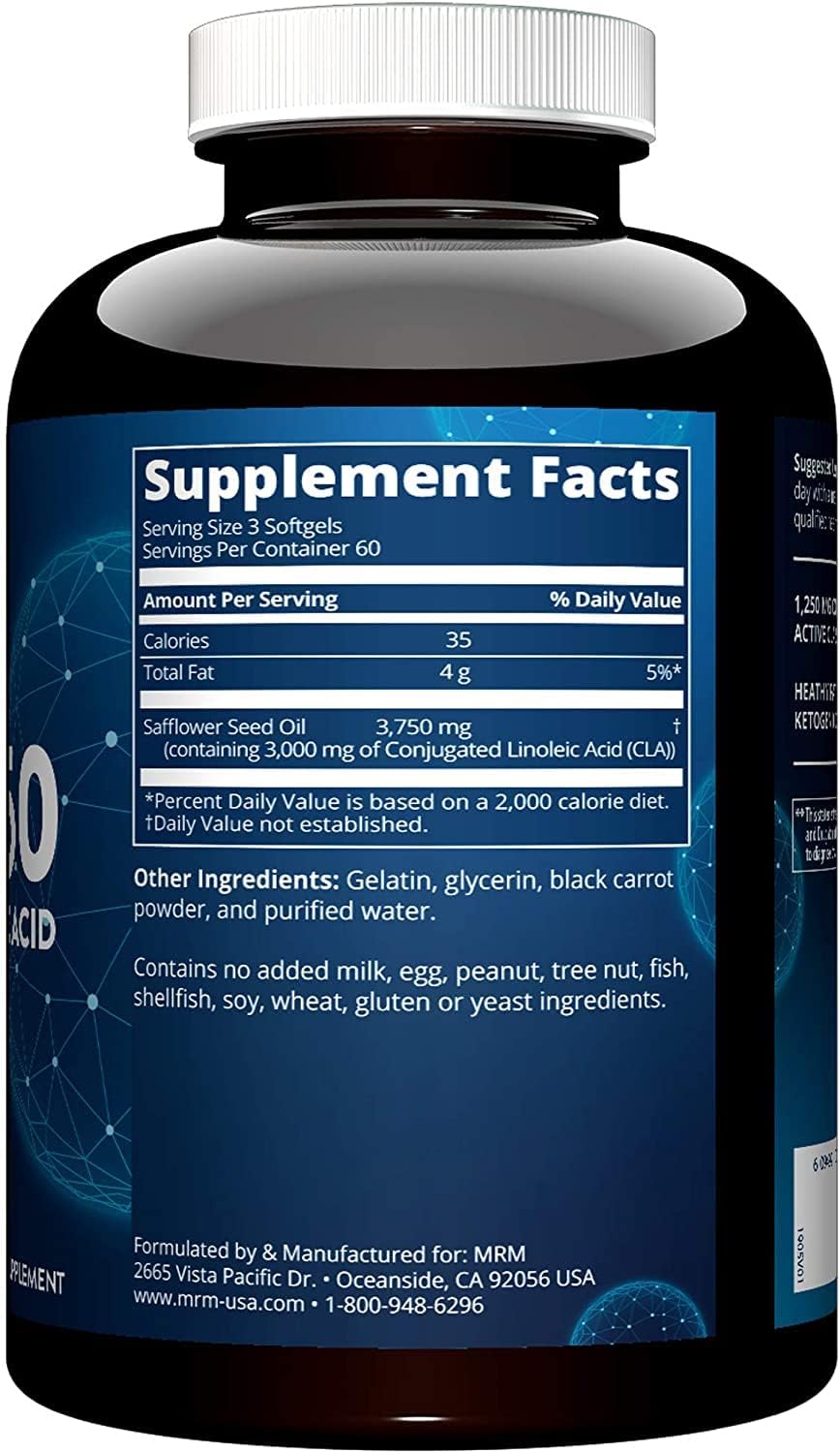 MRM Nutrition CLA 1250 1000Mg. 180 Capsulas Blandas - The Red Vitamin MX - Suplementos Alimenticios - MRM