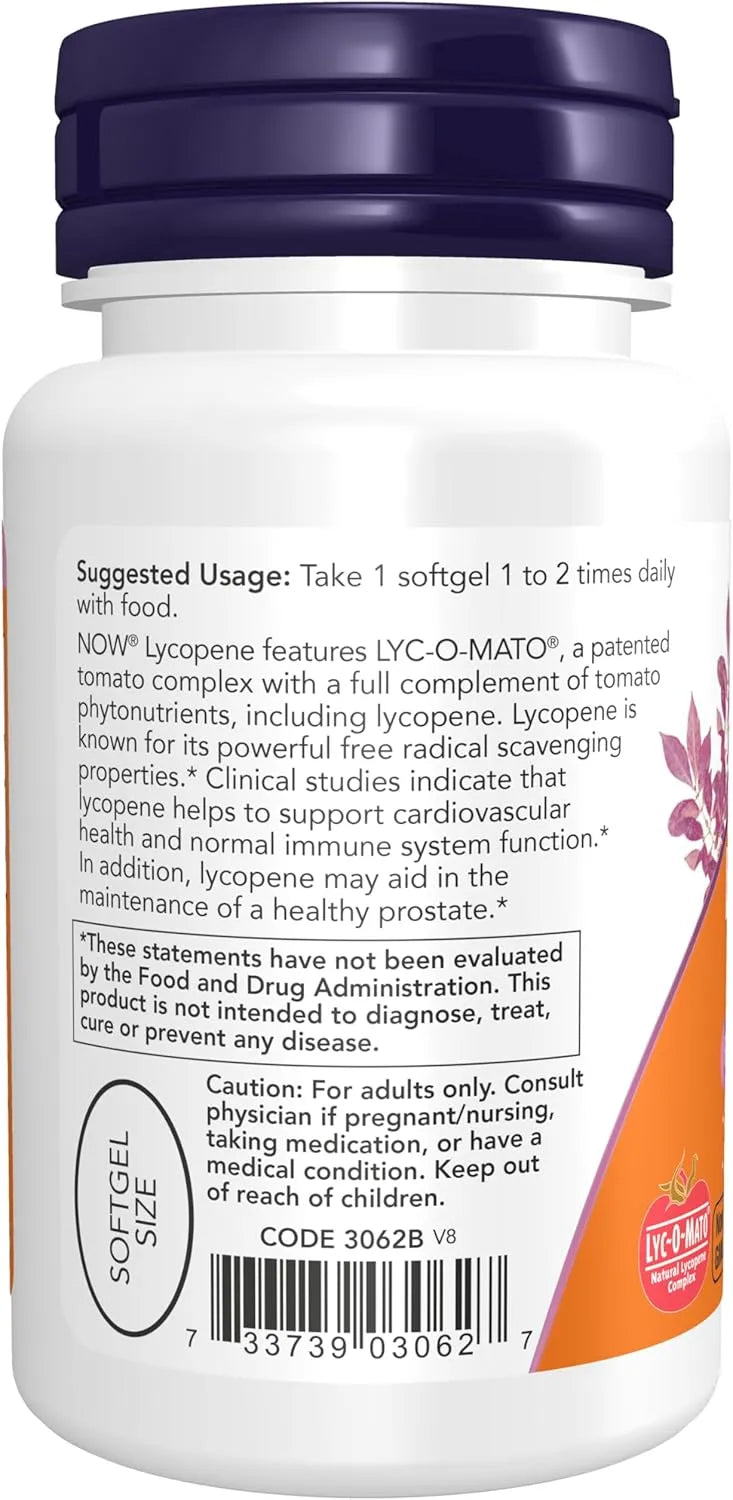 NOW SUPPLEMENTS - Now Foods Supplements Lycopene 20Mg. 50 Capsulas Blandas 2 Pack - The Red Vitamin MX - Suplementos Alimenticios - {{ shop.shopifyCountryName }}