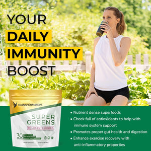 Transformation Super Greens Superfood Green Juice Powder 30 Servicios 252Gr.