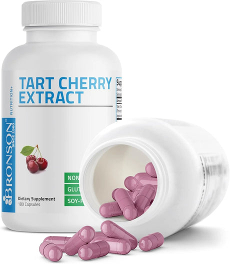BRONSON - Bronson Tart Cherry Extract 2500Mg. 180 Capsulas - The Red Vitamin MX - Suplementos Alimenticios - {{ shop.shopifyCountryName }}
