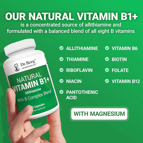 DR. BERG - Dr. Berg Natural Vitamin B1 B6 B12 Complex 60 Capsulas - The Red Vitamin MX - Suplementos Alimenticios - {{ shop.shopifyCountryName }}