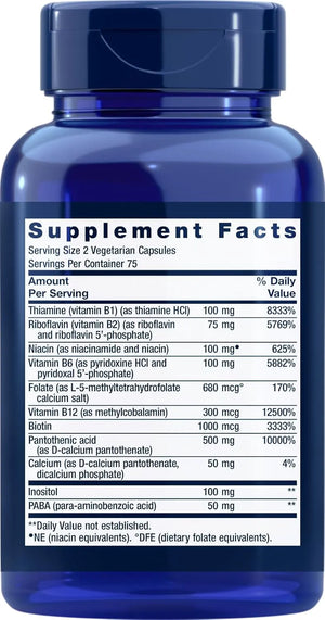 LIFE EXTENSION - Life Extension BioActive Complete B-Complex 150 Capsulas - The Red Vitamin MX - Suplementos Alimenticios - {{ shop.shopifyCountryName }}