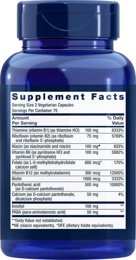 LIFE EXTENSION - Life Extension BioActive Complete B-Complex 150 Capsulas - The Red Vitamin MX - Suplementos Alimenticios - {{ shop.shopifyCountryName }}