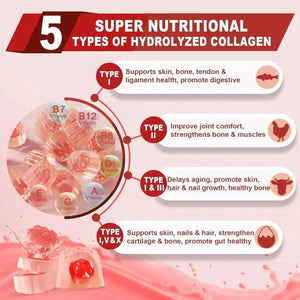 ENVYDEAL - EnvyDeal Sugar-Free Hydrolyzed Collagen Peptide Filled Gummies 60 Gomitas 2 Pack - The Red Vitamin MX - Suplementos Alimenticios - {{ shop.shopifyCountryName }}
