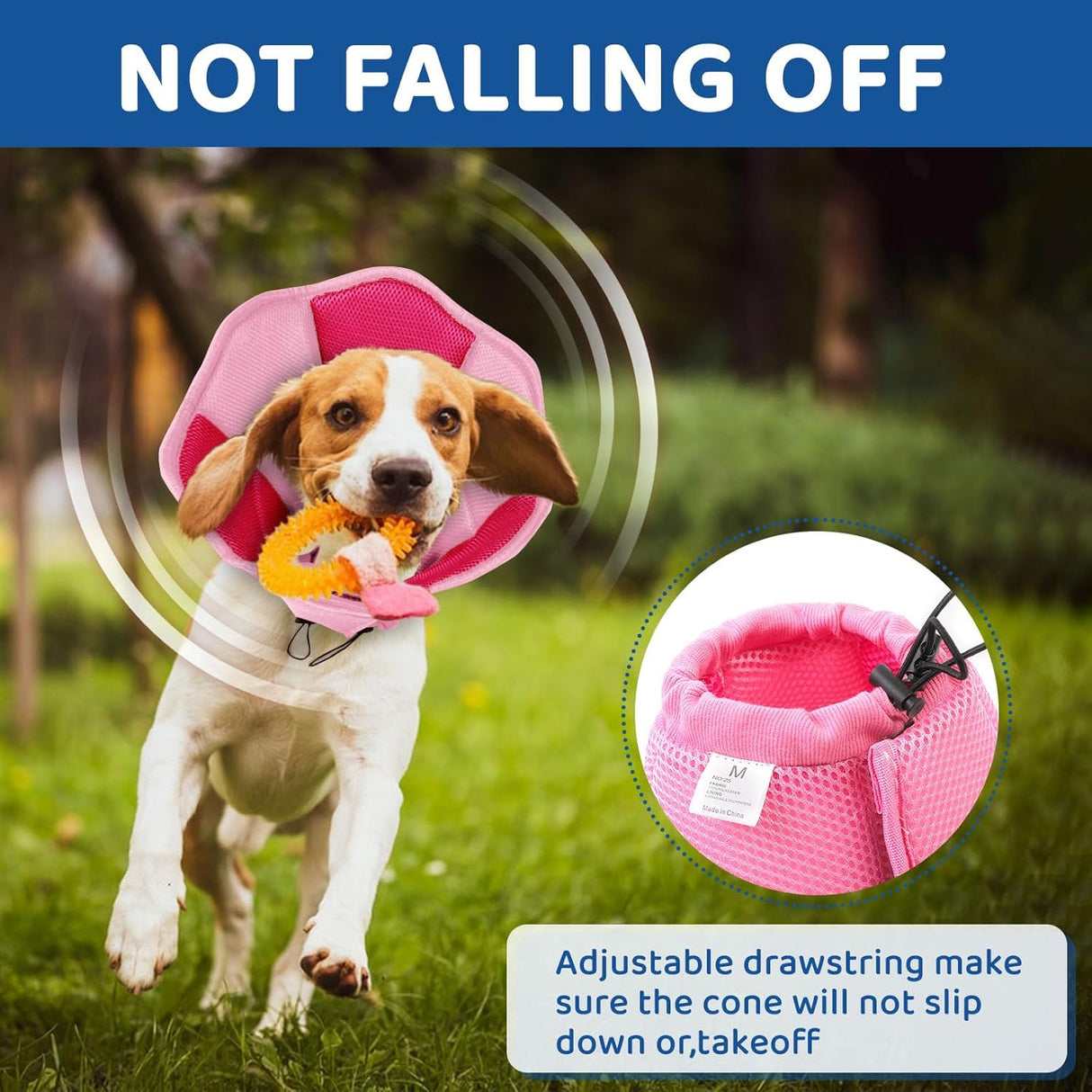 SUNFURA Dog Cone PINK LARGE