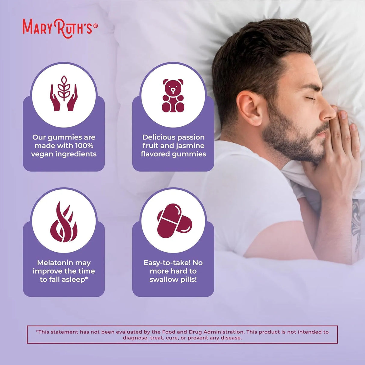 MARY RUTH ORGANICS - MaryRuth Organics Melatonin 5Mg. 60 Gomitas - The Red Vitamin MX - Suplementos Alimenticios - {{ shop.shopifyCountryName }}