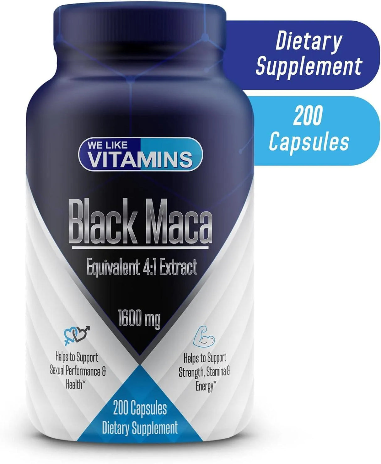 WE LIKE VITAMINS - We Like Vitamins Black Maca 1600Mg. 200 Capsulas - The Red Vitamin MX - Suplementos Alimenticios - {{ shop.shopifyCountryName }}