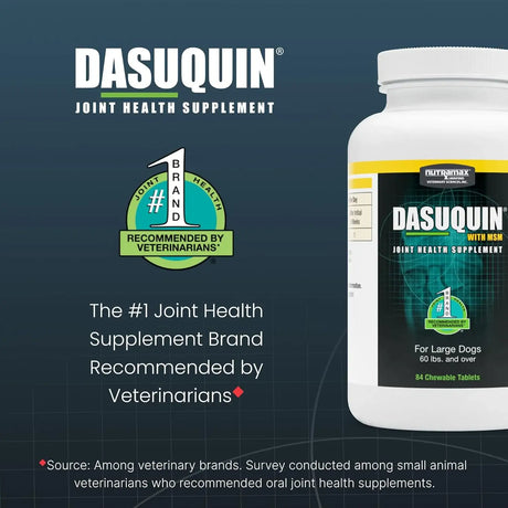 NUTRAMAX - Nutramax Dasuquin with MSM Chewables Large Dog 84 Tabletas Masticables - The Red Vitamin MX - Cuidado De Cadera Y Articulaciones Para Perros - {{ shop.shopifyCountryName }}