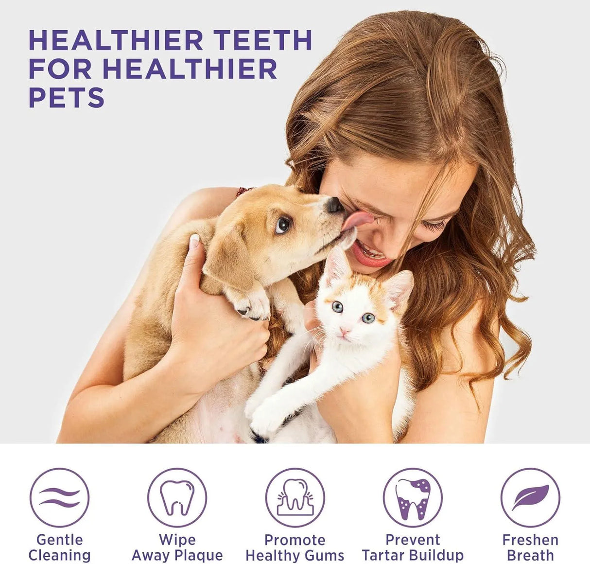 HICC PET - HICC Pet Teeth Cleaning Wipes for Dogs & Cats Mentha Spicata Scent 50 Piezas - The Red Vitamin MX - Cuidado Dental Para Perros - {{ shop.shopifyCountryName }}