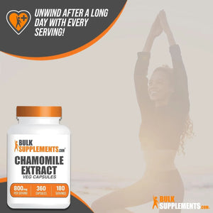 BULK SUPPLEMENTS - Bulk Supplements Chamomile Extract 800Mg. 360 Capsulas - The Red Vitamin MX - Suplementos Alimenticios - {{ shop.shopifyCountryName }}