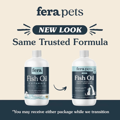 FERA PETS - Fera Pet Organics Omega 3 Wild Caught Fish Oil for Dogs & Cats 8 Fl.Oz. - The Red Vitamin MX - Aceite De Pescado Para Perros - {{ shop.shopifyCountryName }}