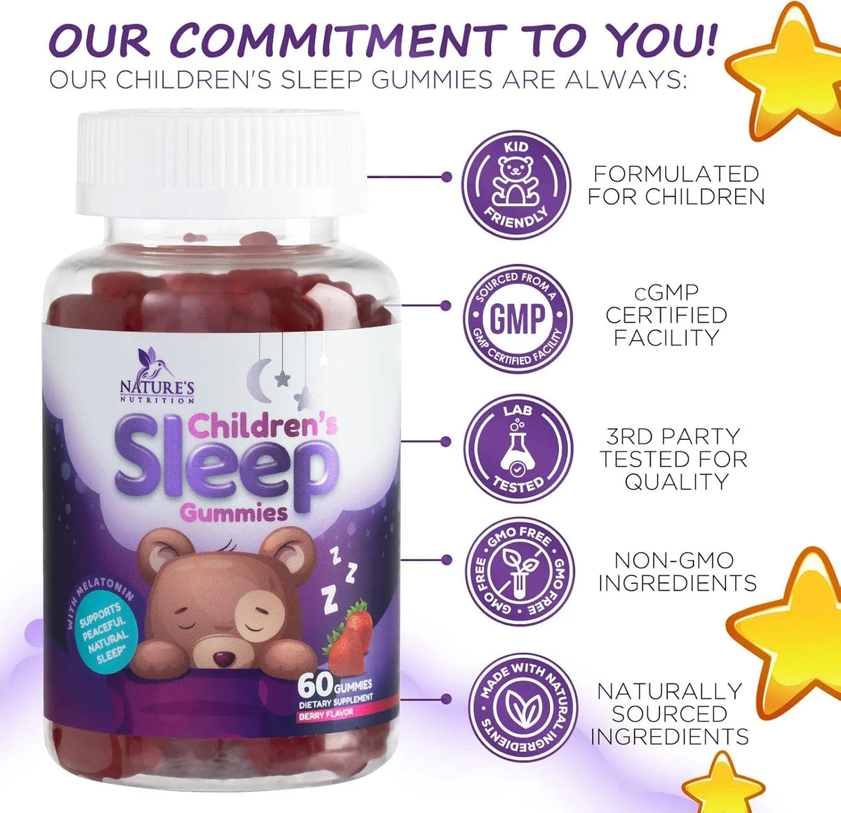 NATURE'S NUTRITION - Nature's Nutrition Kids Melatonin Gummy 2Mg. 60 Gomitas - The Red Vitamin MX - Suplementos Alimenticios - {{ shop.shopifyCountryName }}