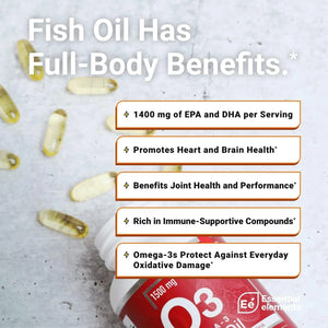 ESSENTIAL ELEMENTS - Essential Elements Omega-3 Fish Oil with EPA & DHA 60 Capsulas Blandas 2 Pack - The Red Vitamin MX - Suplementos Alimenticios - {{ shop.shopifyCountryName }}