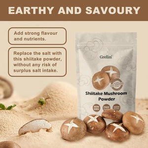 GRELIM - Grelim Shiitake Mushroom Powder 227Gr. - The Red Vitamin MX - Suplementos Alimenticios - {{ shop.shopifyCountryName }}