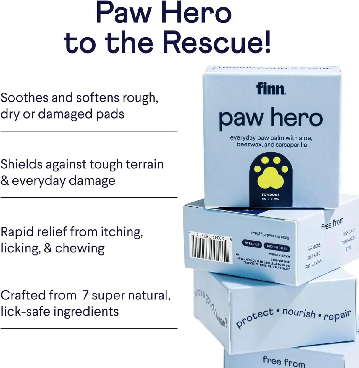 FINN - Finn Paw Hero Natural Revitalizing Dog Paw Balm 1.75 Oz. - The Red Vitamin MX - Remedios Para La Picazón De Perros - {{ shop.shopifyCountryName }}