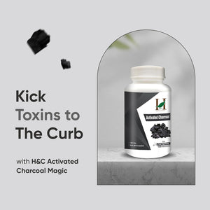 H&C HERBAL INGREDIENTS EXPERT Activated Charcoal 350Mg. 120 Capsulas