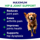 GOODGROWLIES Glucosamine for Dogs Hip & Joint Supplement 180 Masticables