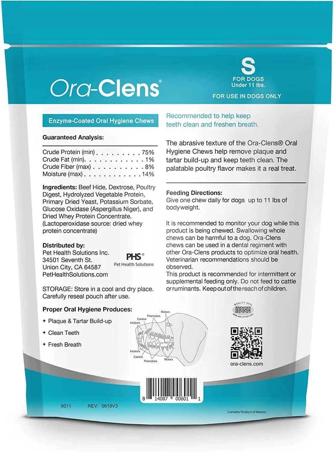 ORA-CLENS - Ora-Clens Oral Hygiene Chews for Small Dogs 30 Piezas - The Red Vitamin MX - Cuidado Dental Para Perros - {{ shop.shopifyCountryName }}