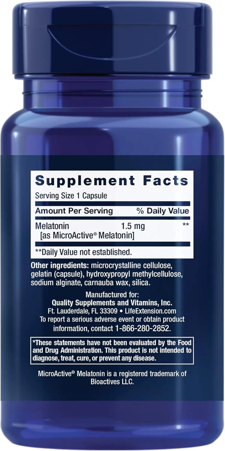 LIFE EXTENSION - Life Extension Melatonin IR/XR 1.5Mg. 60 Capsulas - The Red Vitamin MX - Suplementos Alimenticios - {{ shop.shopifyCountryName }}