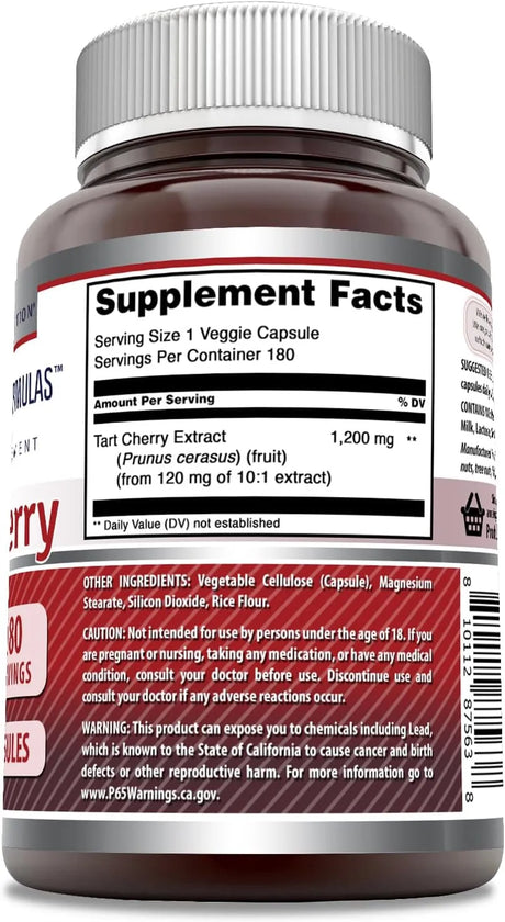 AMAZING FORMULAS - Amazing Formulas Tart Cherry 1200Mg. 180 Capsulas - The Red Vitamin MX - Suplementos Alimenticios - {{ shop.shopifyCountryName }}