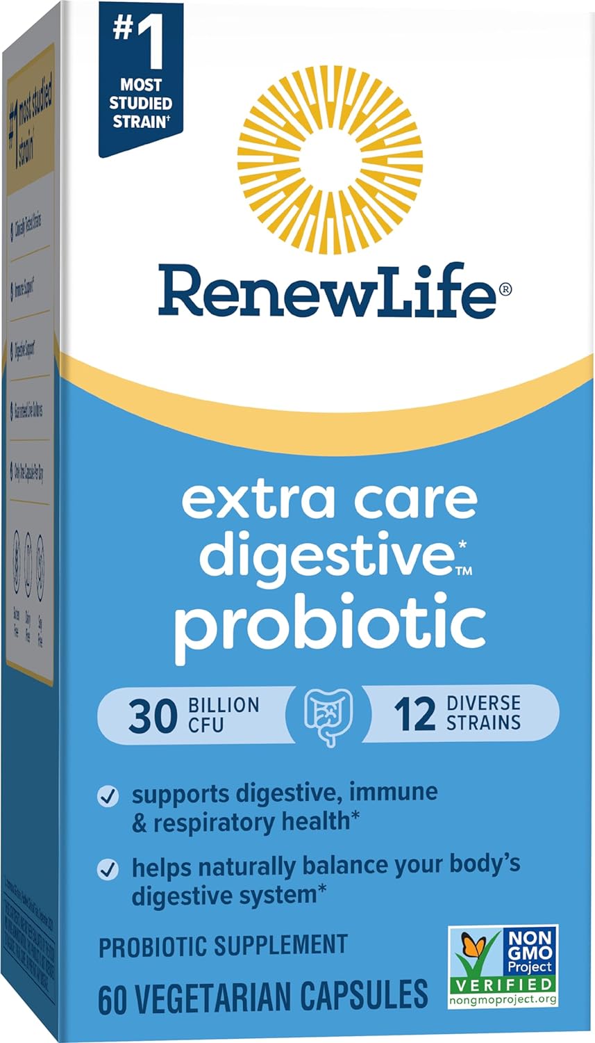 Renew Life Extra Care Probiotic 30 Billion CFU 60 Capsulas