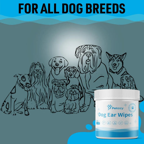 PETAZY - Petazy Dog Ear Wipes Unscented 125 Toallitas - The Red Vitamin MX - Cuidado Del Oído De Perros - {{ shop.shopifyCountryName }}