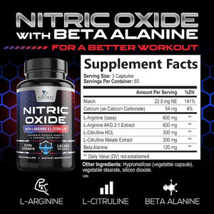 NATURE'S NUTRITION - Nature's Nutrition Extra Strength Nitric Oxide 180 Capsulas - The Red Vitamin MX - Suplementos Alimenticios - {{ shop.shopifyCountryName }}