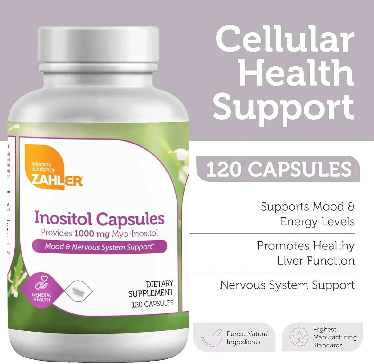 ZAHLER - Zahler Inositol 1000Mg. 120 Capsulas - The Red Vitamin MX - Suplementos Alimenticios - {{ shop.shopifyCountryName }}