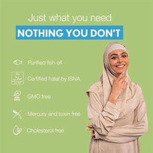 NOOR VITAMINS - Noor Vitamins Halal Fish Oil Ultra Omega 3 120 Capsulas Blandas - The Red Vitamin MX - Suplementos Alimenticios - {{ shop.shopifyCountryName }}