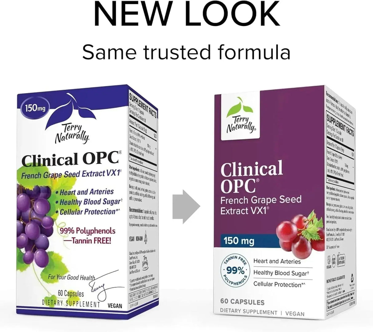 TERRY NATURALLY - Terry Naturally Clinical OPC Grape Seed Extract & Sunflower Lecithin 150Mg. 60 Capsulas - The Red Vitamin MX - Suplementos Alimenticios - {{ shop.shopifyCountryName }}