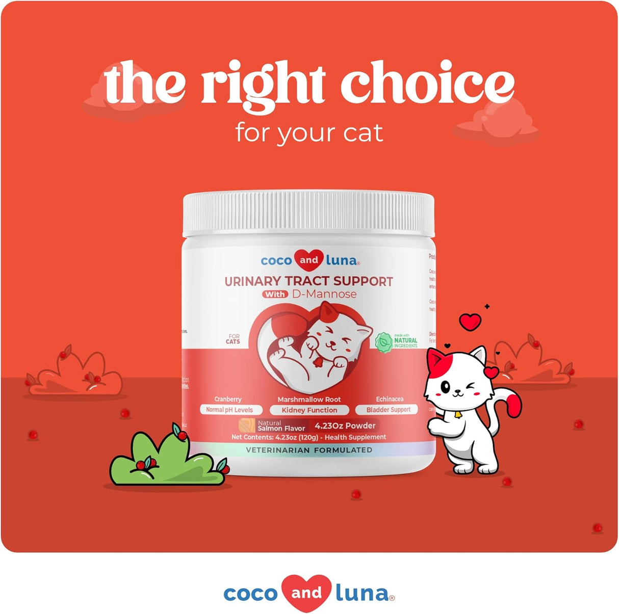 Coco and Luna Cranberry for Cats 120Gr.