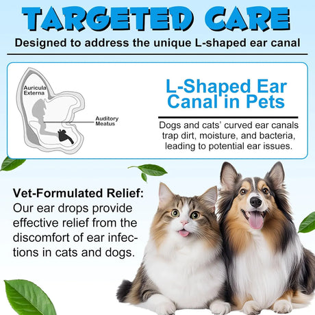 OIMMAL - OIMMAL Cat & Dog Ear Infection Treatment Drops 60Ml. - The Red Vitamin MX - Cuidado Del Oído De Perros - {{ shop.shopifyCountryName }}
