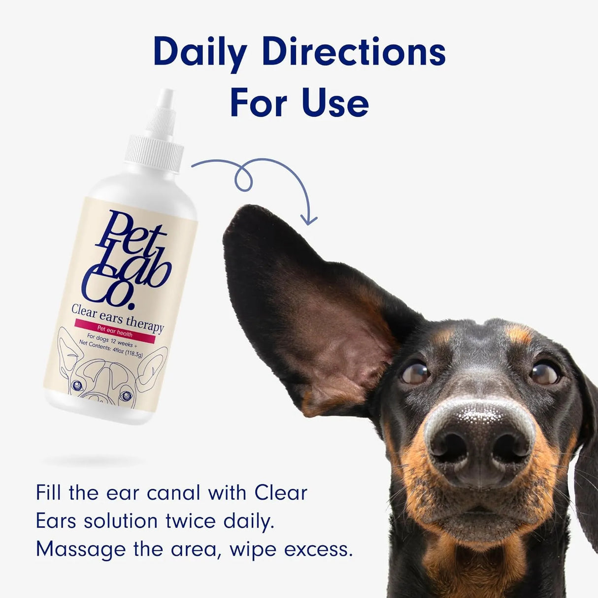 PETLAB CO. - PetLab Co. Clear Ears Therapy Ear Cleaner for Dogs 4 Fl.Oz. - The Red Vitamin MX - Cuidado Del Oído De Perros - {{ shop.shopifyCountryName }}