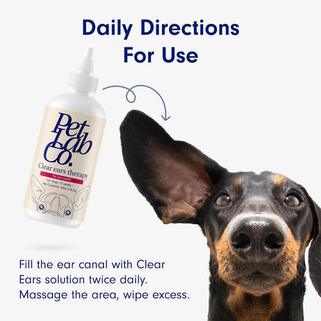 PETLAB CO. - PetLab Co. Clear Ears Therapy Ear Cleaner for Dogs 4 Fl.Oz. - The Red Vitamin MX - Cuidado Del Oído De Perros - {{ shop.shopifyCountryName }}