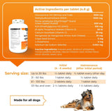 VetriScience Glycoflex 3 Clinically Proven Hip and Joint Supplement for Dogs 120 Tabletas Masticables