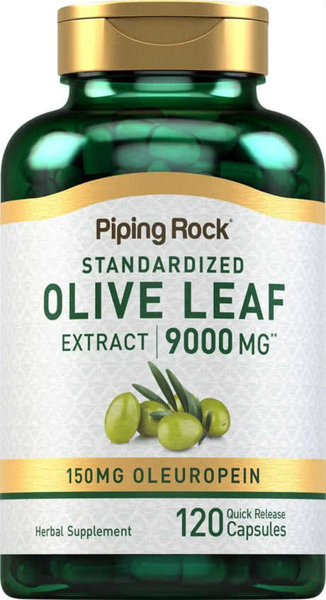 PIPING ROCK - Piping Rock Olive Leaf Extract 9,000Mg. 120 Capsulas - The Red Vitamin MX - Suplementos Alimenticios - {{ shop.shopifyCountryName }}