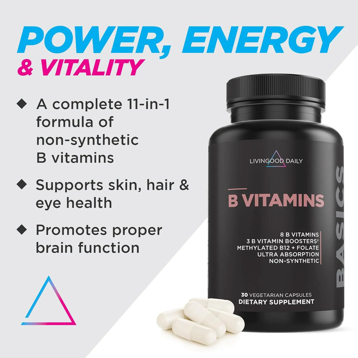 LIVINGOOD DAILY - Livingood Daily Vitamin B Complex 30 Capsulas - The Red Vitamin MX - Suplementos Alimenticios - {{ shop.shopifyCountryName }}