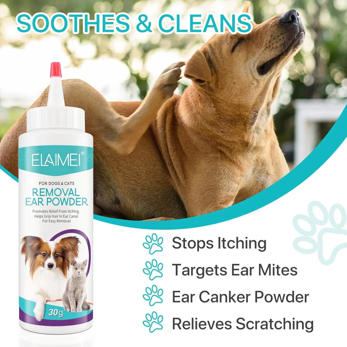 ELAIMEI - ELAIMEI Dog Ear Cleaner 30Gr. - The Red Vitamin MX - Cuidado Del Oído De Perros - {{ shop.shopifyCountryName }}