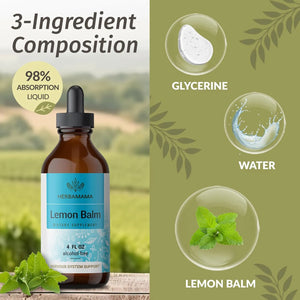 HERBAMAMA - HERBAMAMA Lemon Balm Tincture 4 Fl.Oz. - The Red Vitamin MX - Suplementos Alimenticios - {{ shop.shopifyCountryName }}