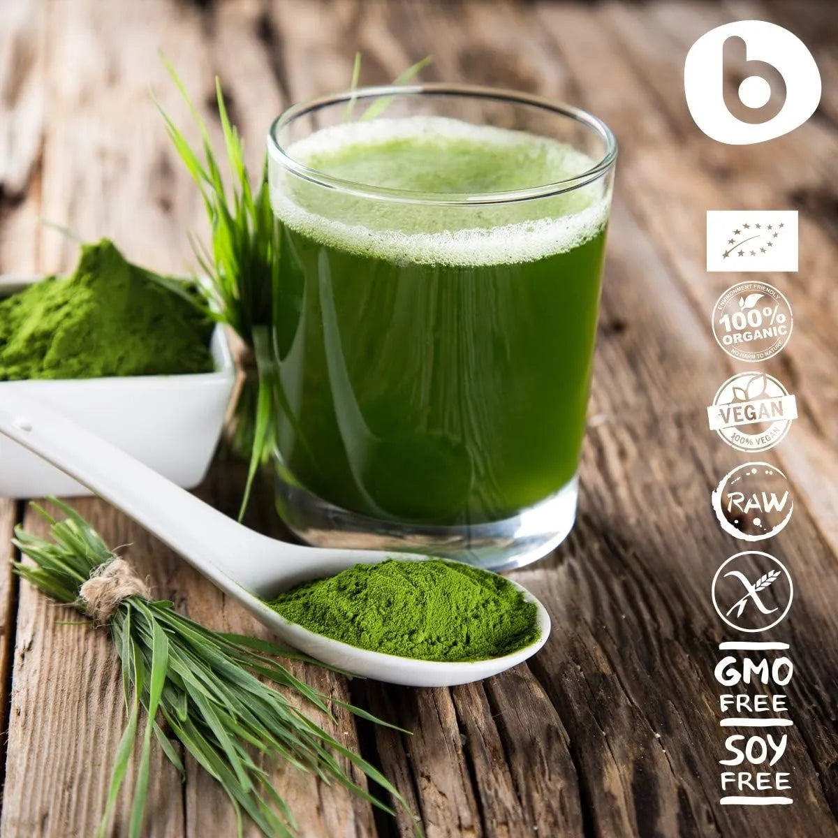 BOBICA - b Organic Wheatgrass Powder 454Gr. - The Red Vitamin MX - Suplementos Alimenticios - {{ shop.shopifyCountryName }}