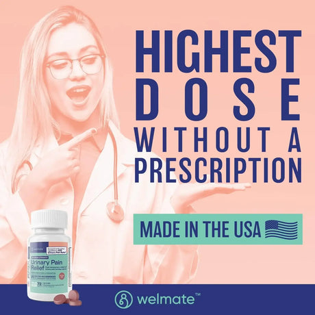 WELMATE - WELMATE Urinary Pain Relief 72 Capsulas - The Red Vitamin MX - Suplementos Alimenticios - {{ shop.shopifyCountryName }}