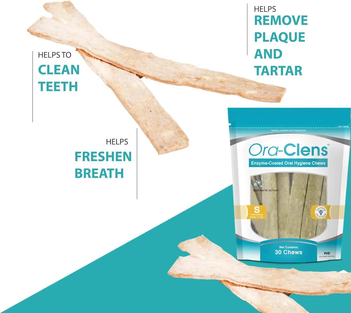 ORA-CLENS - Ora-Clens Oral Hygiene Chews for Large Dogs 30 Piezas - The Red Vitamin MX - Cuidado Dental Para Perros - {{ shop.shopifyCountryName }}