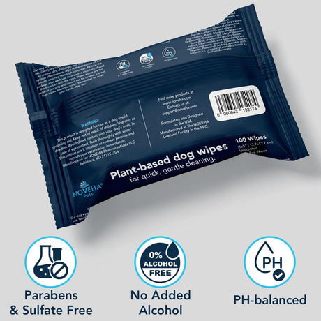 NOVEHA - NOVEHA Dog Eye Wipes Unscented 100 Toallitas 3 Pack - The Red Vitamin MX - Cuidado De Los Ojos De Los Perros - {{ shop.shopifyCountryName }}