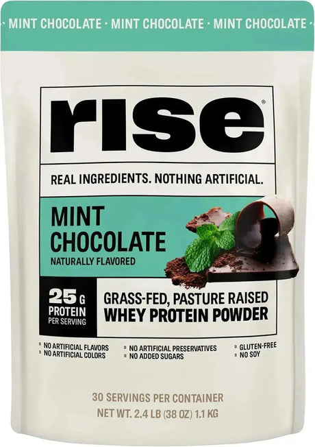 RISE - Rise Whey Protein Powder Grass Fed Mint Chocolate 1.1 Kg. - The Red Vitamin MX - Suplementos Alimenticios - {{ shop.shopifyCountryName }}