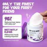 ROOFUS THE DOG - ROOFUS THE DOG Dog Tear Wipes to Removes Tear Stains & Eye Residue 100 Toallitas - The Red Vitamin MX - Cuidado De Los Ojos De Los Perros - {{ shop.shopifyCountryName }}
