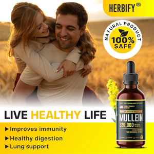 HERBIFY - HERBIFY Mullein Extract Lung Cleanse 4 Fl.Oz. - The Red Vitamin MX - Suplementos Alimenticios - {{ shop.shopifyCountryName }}