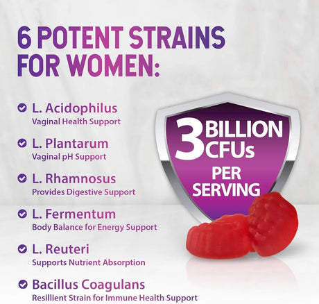 NATURE'S NUTRITION - Nature's Nutrition Menopause Probiotic 120 Gomitas - The Red Vitamin MX - Suplementos Alimenticios - {{ shop.shopifyCountryName }}